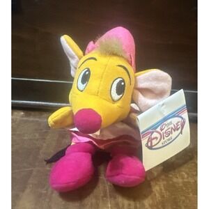 Vintage Disney Store Cinderella SUZY MOUSE Plush Bean Bag W/ Tag 6"